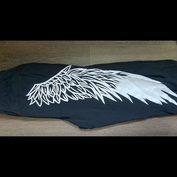 Size large, sweatpants with wings on back - Picture 1 of 2